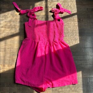 Pink Women’s Romper w/ Pockets